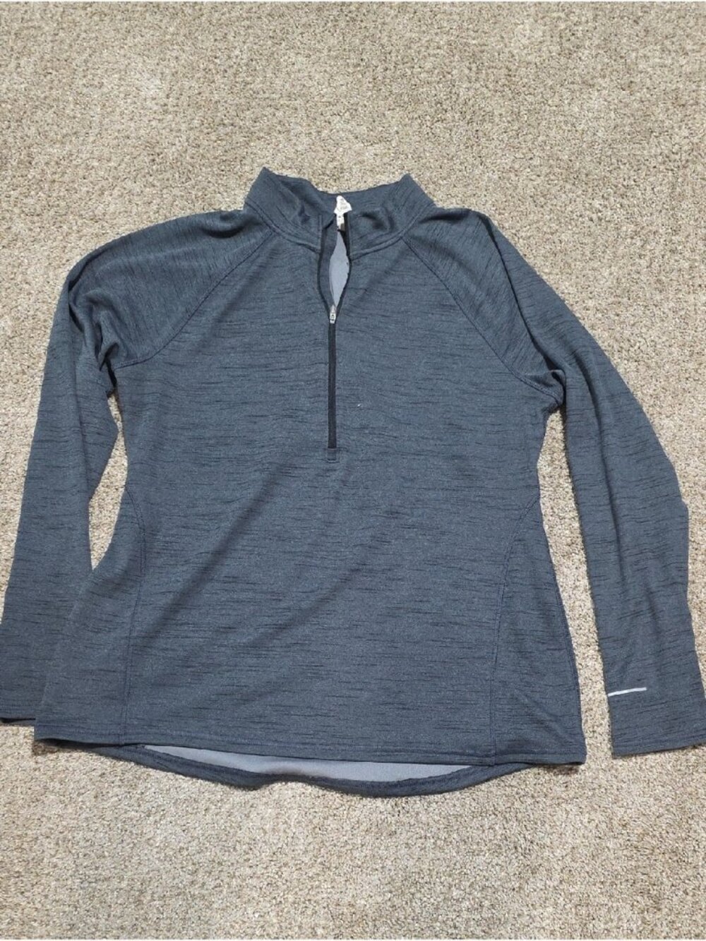 Quarter-Zip Pullover in Heather Charcoal